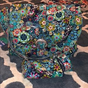 Diaper bag with bottle holder